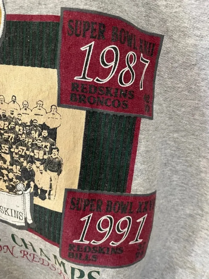 Vintage 1993 Washington Redskins NFL Crewneck XL Made in USA 🇺🇸 - photo numéro 8