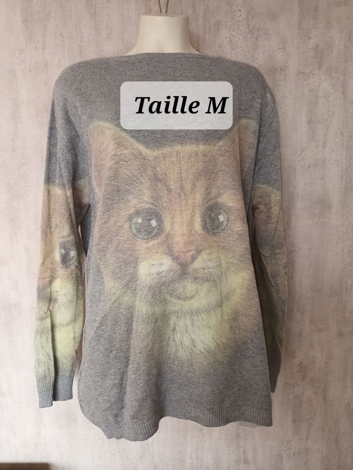 Pull femme M gris D&Z