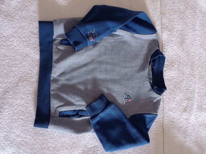 Jolie suite pour garçon avec deux poches magnifique petit pull manches longues avec inscription devant et sur les manches Marc sergent major taille 4 ans 104 cm voir photos - photo numéro 5