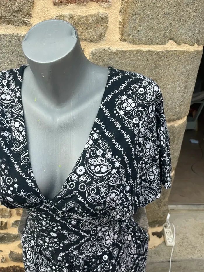 Robe noir motif blanc - Tezenis - photo numéro 2