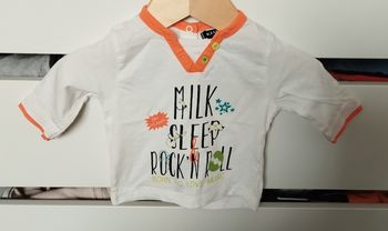 T-shirt ML garçon 1 mois Kiabi