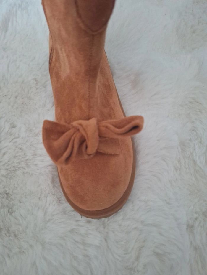 Bottine t31 camel en daim - photo numéro 5