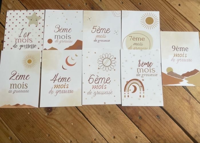 Cartes étapes de grossesses + naissance - photo numéro 2
