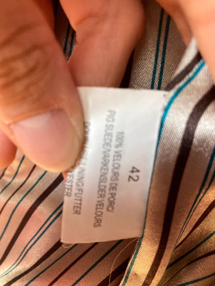 Veste en daim. Taille 40 - photo numéro 4