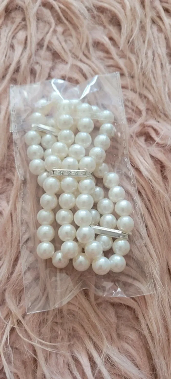 Bracelet fausses perles et strass - photo numéro 2