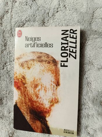 Livre roman Neiges artificielles Zeller autographe dédicacé par l'auteur