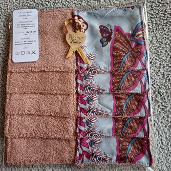 10 Lingettes lavables 12x12 cm