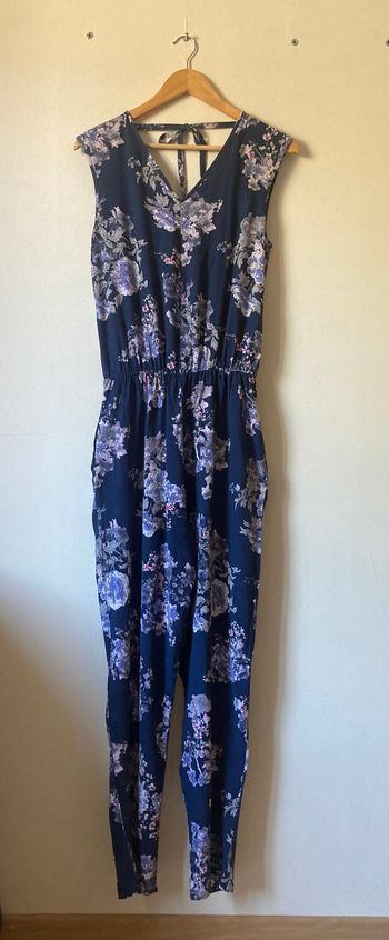 combinaison pantalon dos nu imprimé fleuri WE