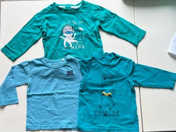 Lot de 3 t-shirts manches longues – Taille 12 mois