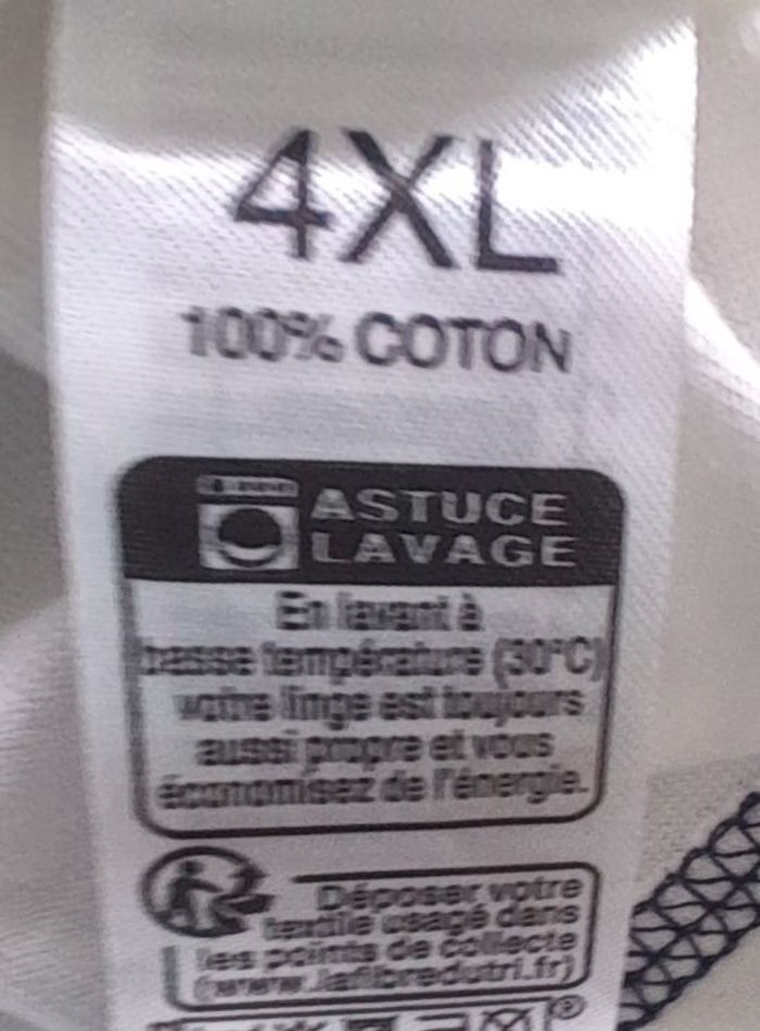 T-shirt manches courtes marque U collection taille XXXXL/4XL couleur blanc à motif pour homme - photo numéro 5
