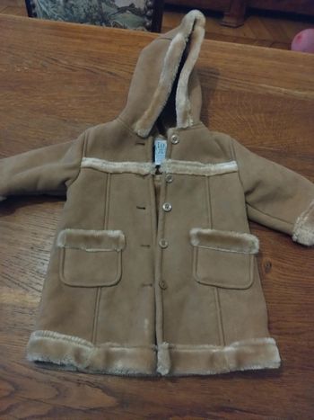 Manteau gap style peau laine 6 9 mois