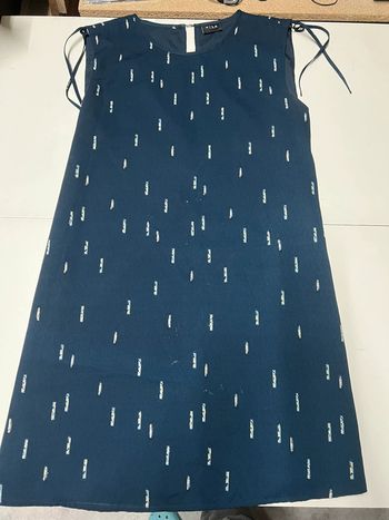 Robe bleue avec détails blanc - Vila - taille 40