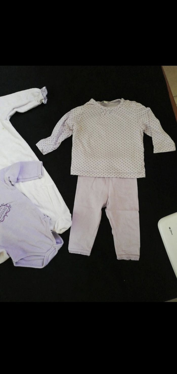 Ensemble grain de blé et pyjama fille 6 mois - photo numéro 2