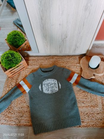Pull 8 ans col rond épais