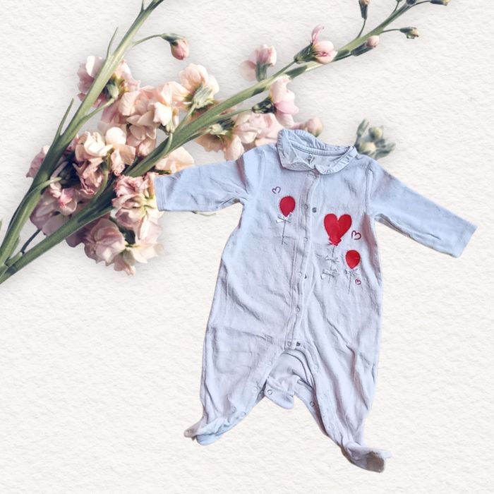 🎈 Grenouillère Amour en Ballon 9 mois douceur et câlins 💙