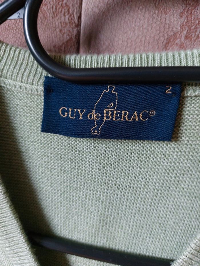 Pull vert guy de berac taille m - photo numéro 2