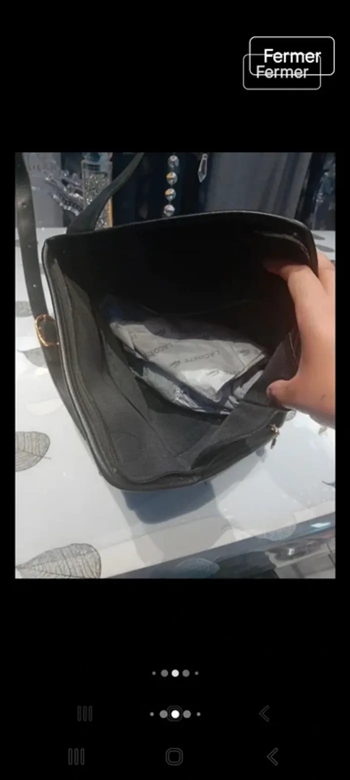 Sac longchamp vintage cuir porter épaules 26x30x9 - photo numéro 9