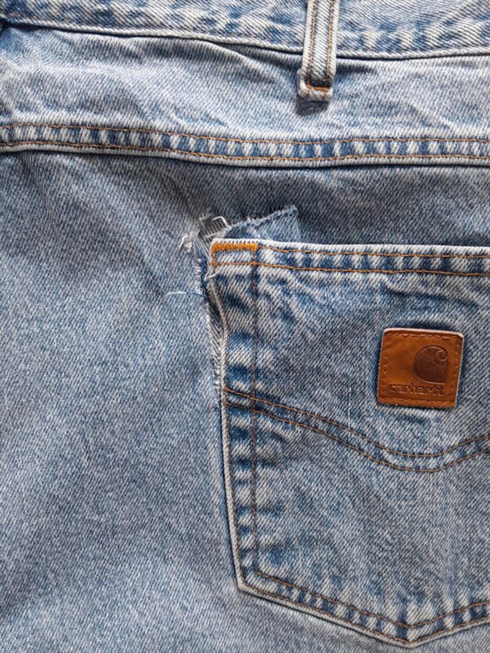 Jean carhartt relaxed fit 40×34 logo cuir - photo numéro 8
