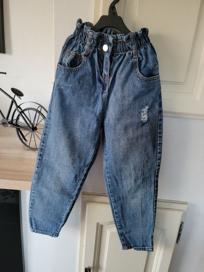 Jean taille haute fille