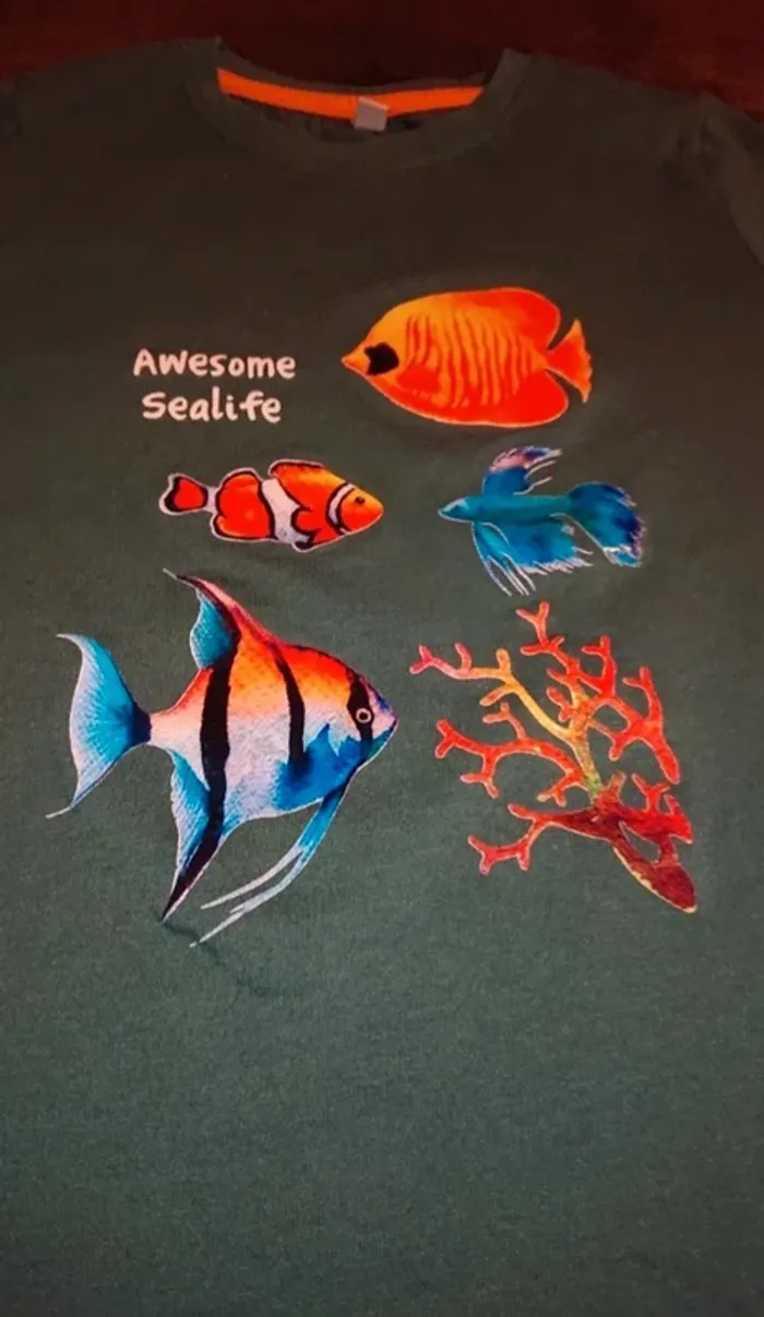 Tee-shirt motif poisson - photo numéro 2