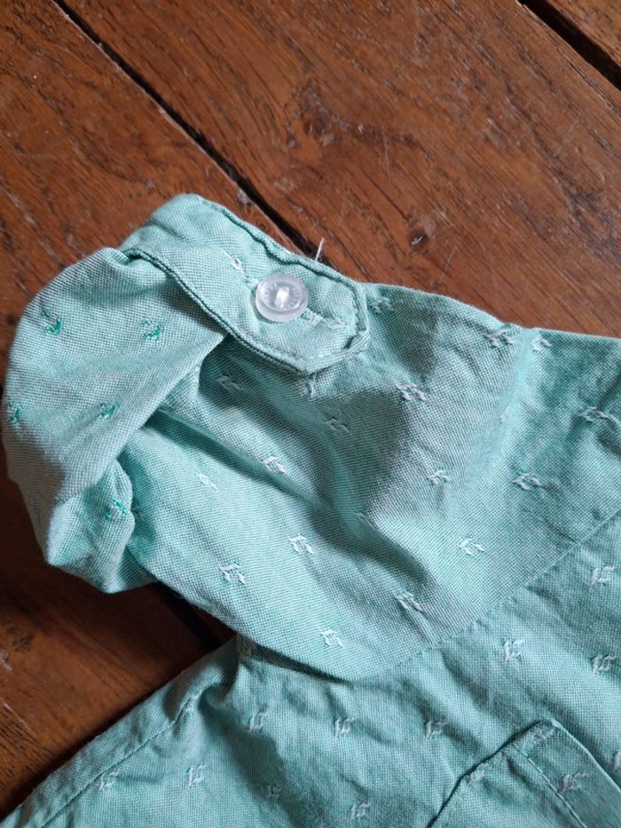 Chemise verte sergent major 6 mois neuve - photo numéro 3