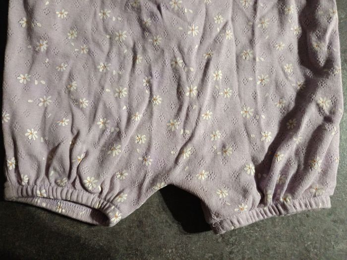 Barboteuse violette côtelée 12 mois - photo numéro 2