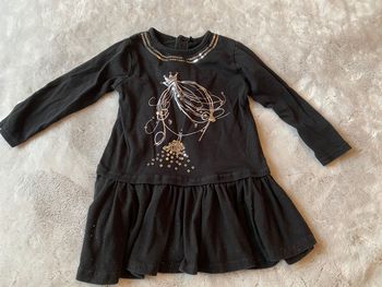 Robe noire argenté 18mois