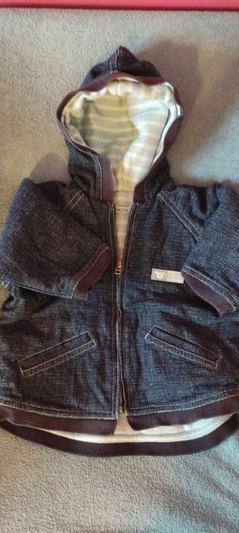 Blouson en jean doublé 6 mois
