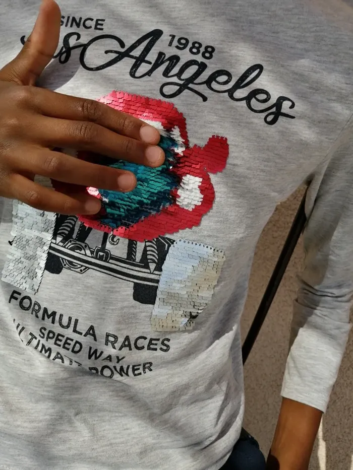 Maillot gris à sequins 10 ans 🤩