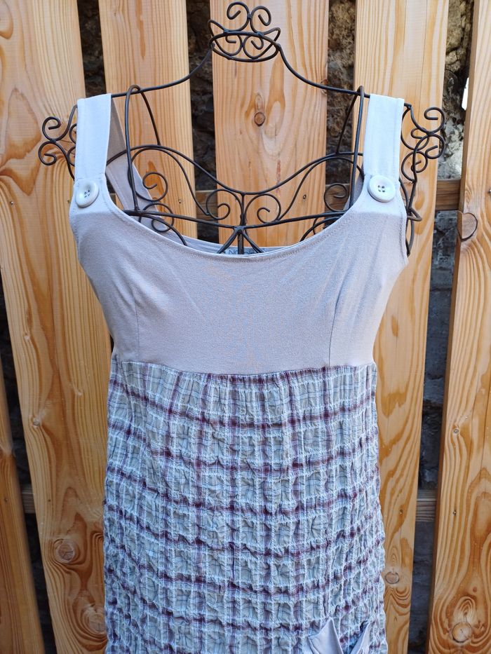 Jolie robe à carreaux Nothing Else taille L - photo numéro 3