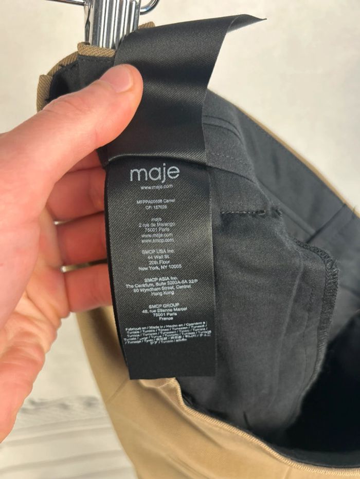 Pantalon jambes Larges Maje 40 Camel Neuf - photo numéro 7