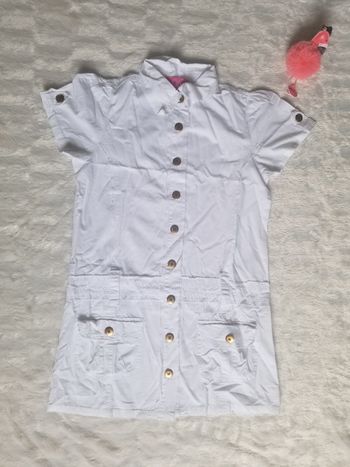 Robe en jeans blanche taille 12 ans incandescence