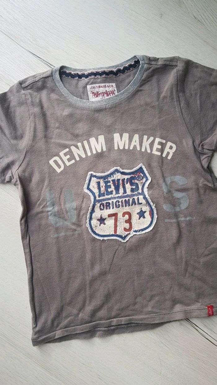 Lot de 2 tee shirts été garçon 4ans ikks levi's - photo numéro 2
