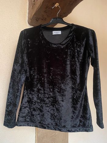 Haut velouté noir
