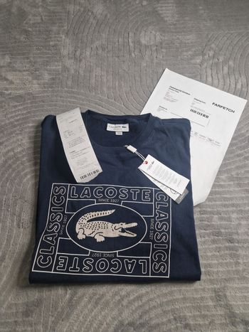 T-shirt Lacoste bleu marine