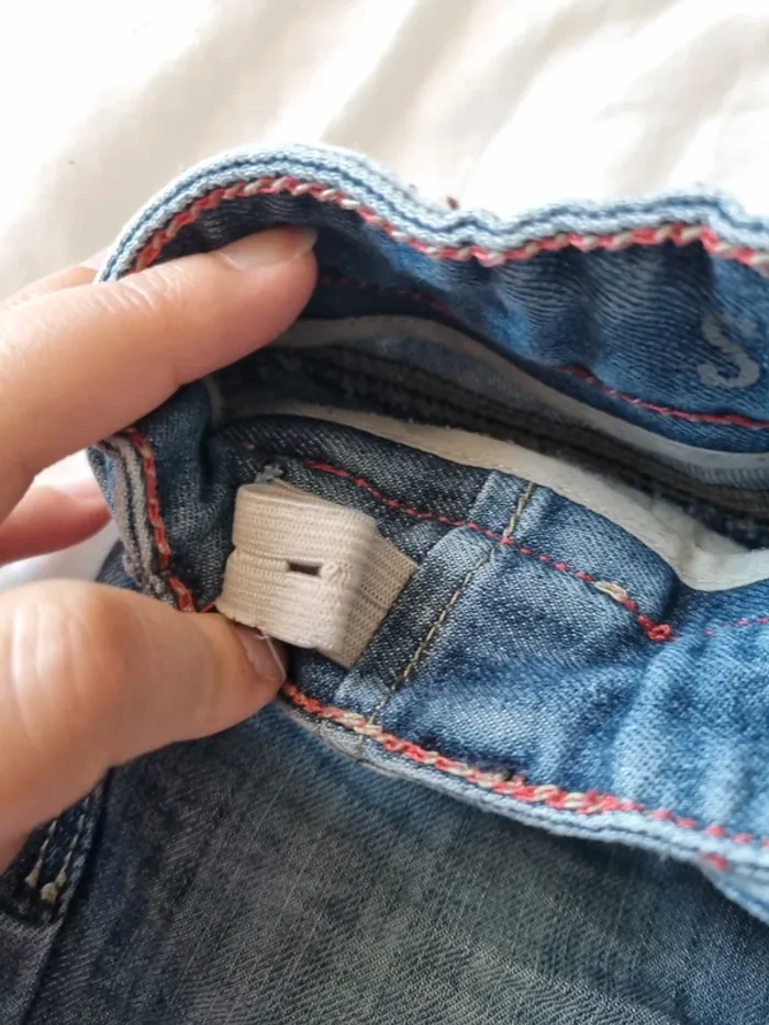 Short en jean reglable 86 92cm - photo numéro 3