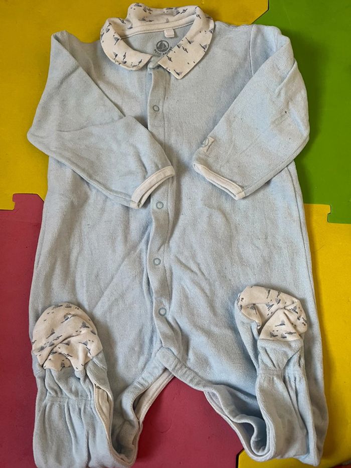 3 pyjamas 12 mois petit bateau velours - photo numéro 4