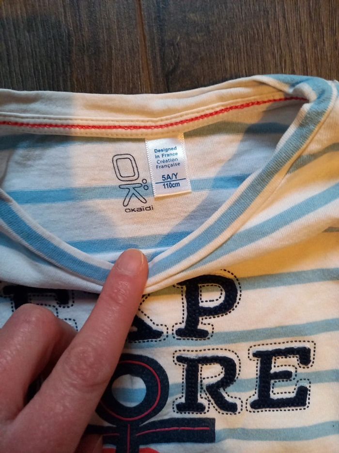 Tee shirt rayé - photo numéro 2