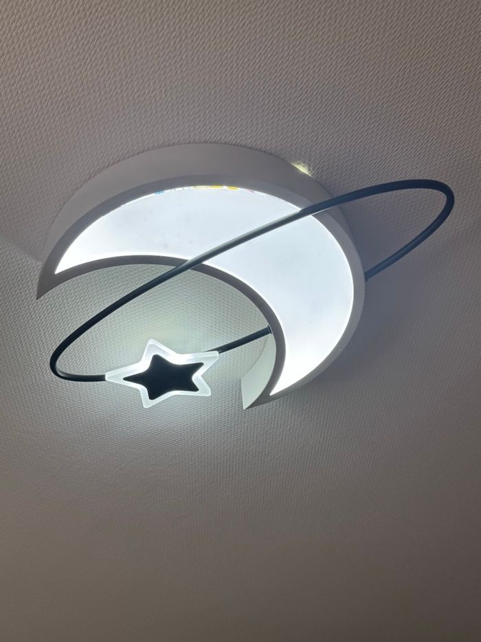 Lustre enfant lune étoile