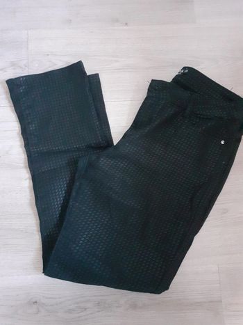 Pantalon effet huilé à carreaux 40 42
