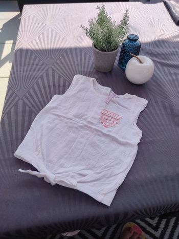 Tee shirt sans manche blanc