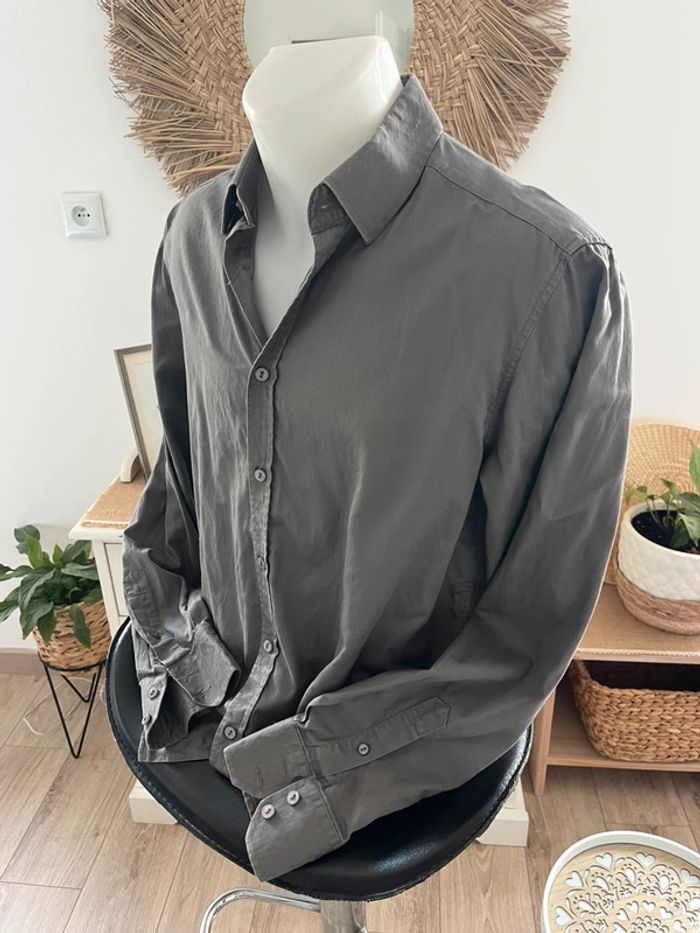 Chemise homme manches longues kaki taille 41/42 - photo numéro 4