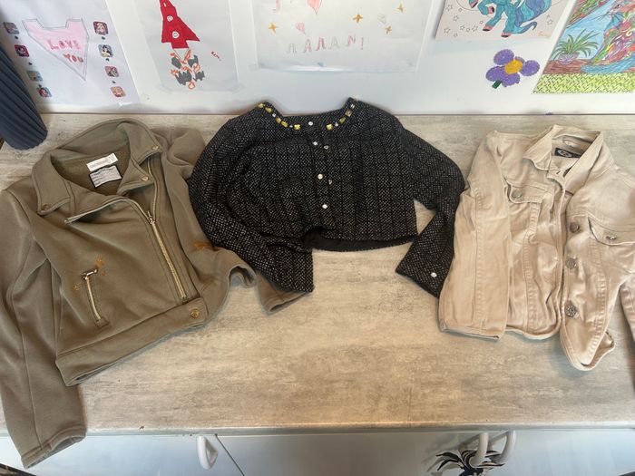 lot 17 vêtements fille 8 ans robes jupes vestes maillot tenue de sport combishort - photo numéro 9