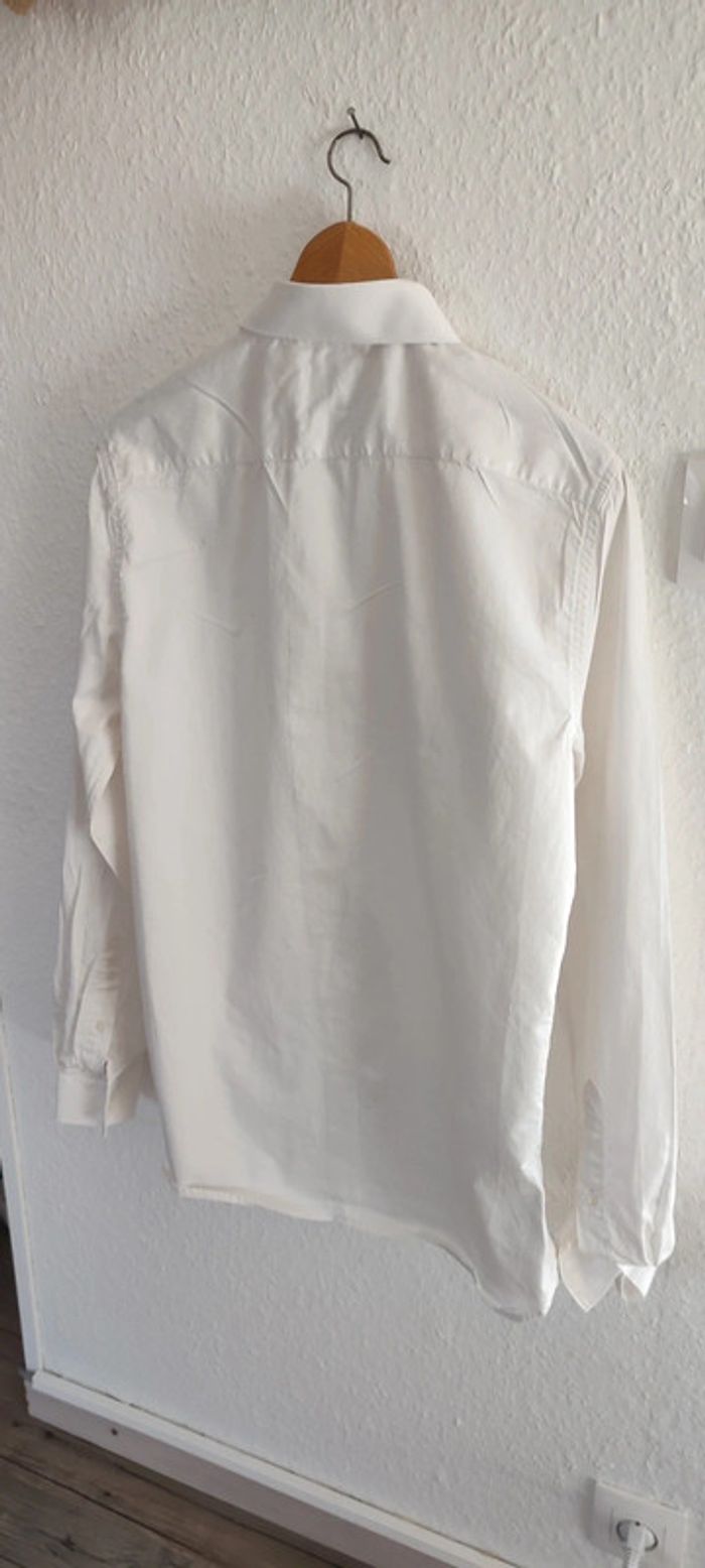 Chemise homme blanc cassé - photo numéro 5