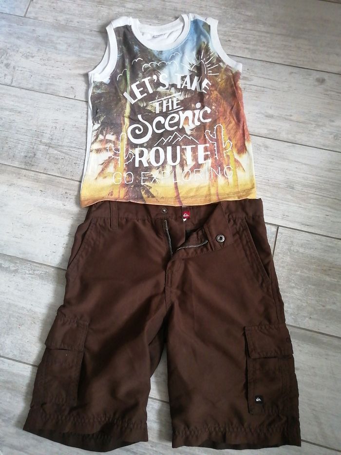 Ensemble pantacourt débardeur t 6 ans