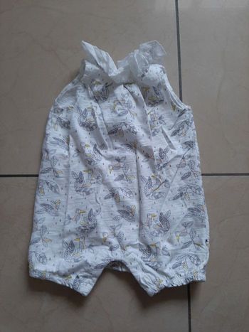 Combishort/grenouillère fille 12 mois