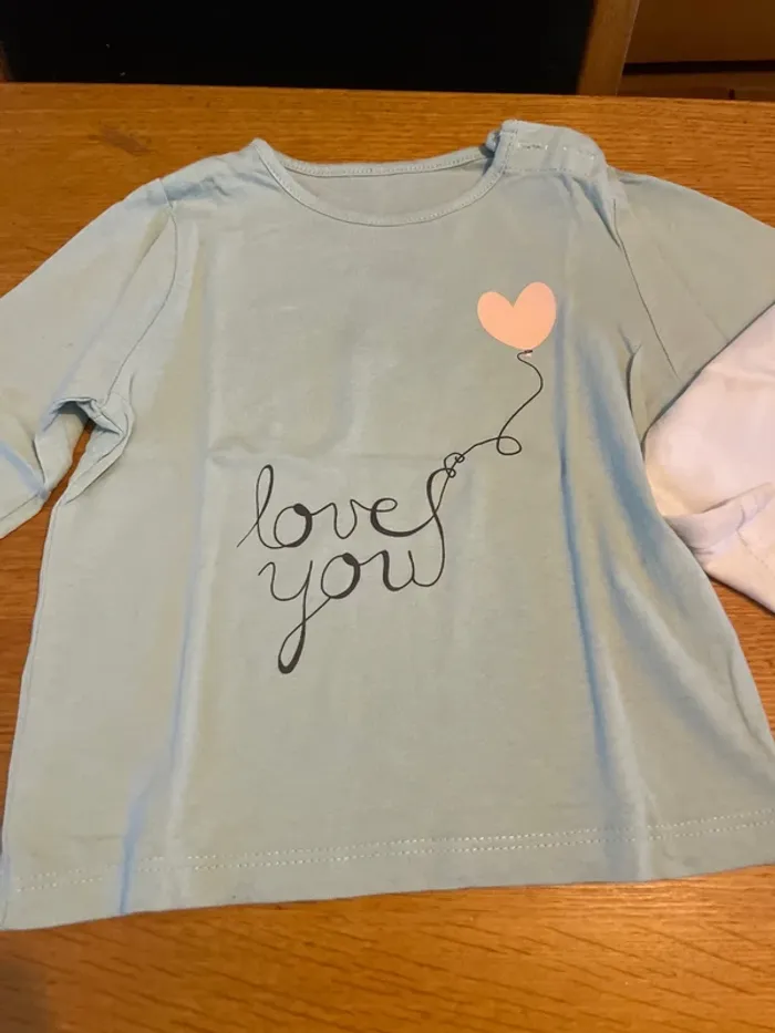 8 tshirts manches longues fille 12 mois - photo numéro 8