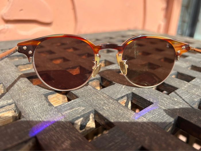 Lunettes de soleil Jimmy Fairly Pelote marron - photo numéro 5
