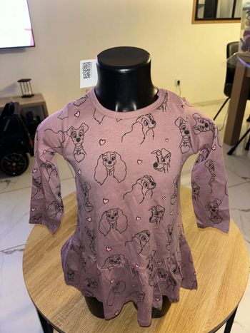 Magnifique robe Disney fille taille 12/18 mois neuve avec étiquette