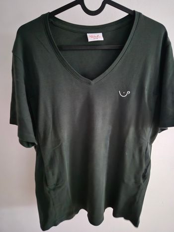 Tshirt vert foncé allaitement latte mamiato small